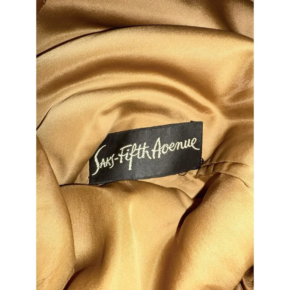 Saks Fifth Avenue Golden Fur Jacket - Picture 13 of 16